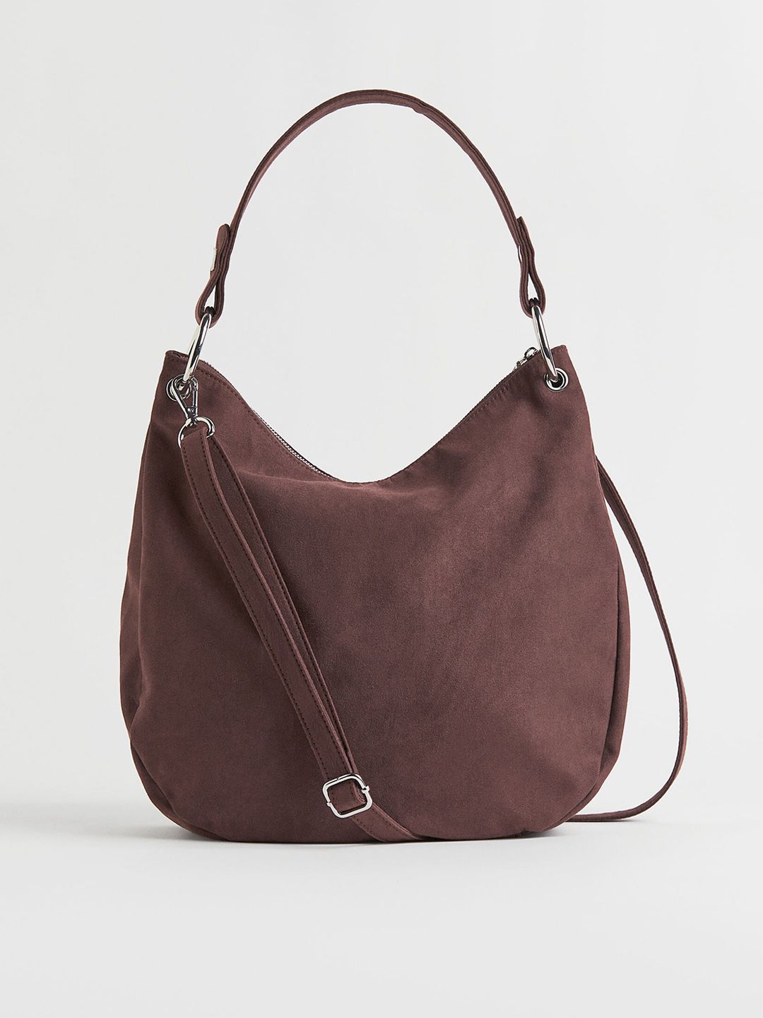 H&M Brown Structured Hobo Bag Price in India