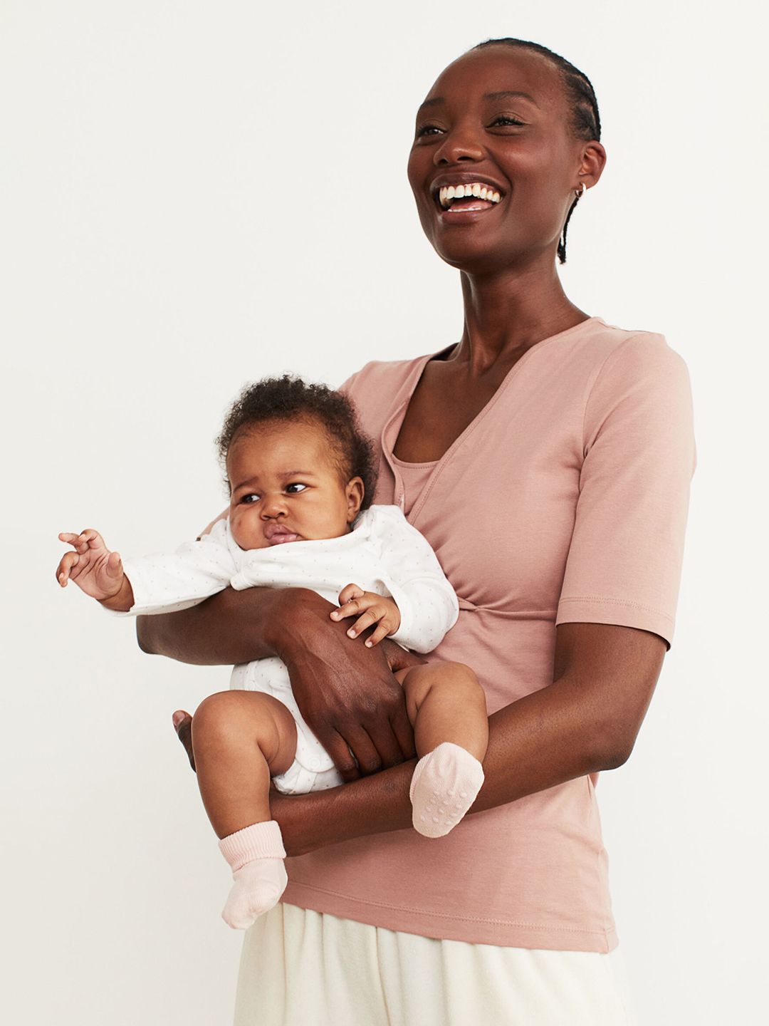 H&M Black & Pink MAMA 2-Pack Nursing Tops