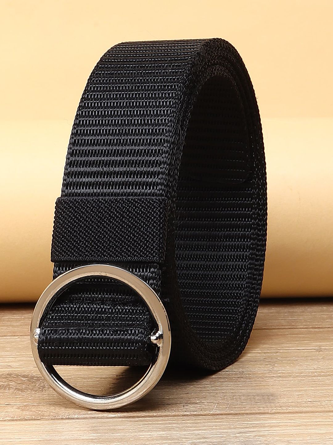 URBAN ALFAMI Women Black Textured Belt Price in India