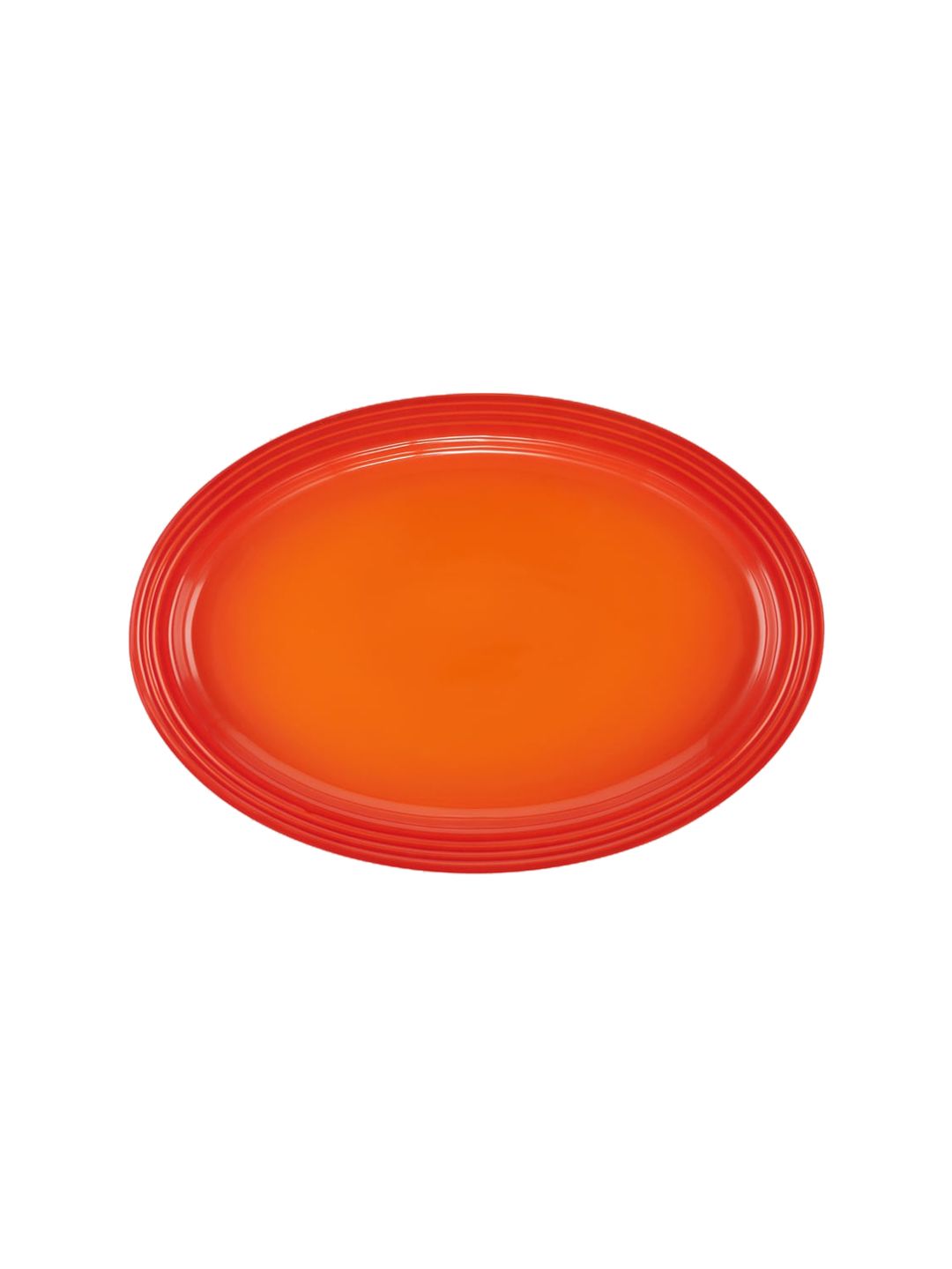LE CREUSET Orange-Colored Solid Serving Platter Price in India