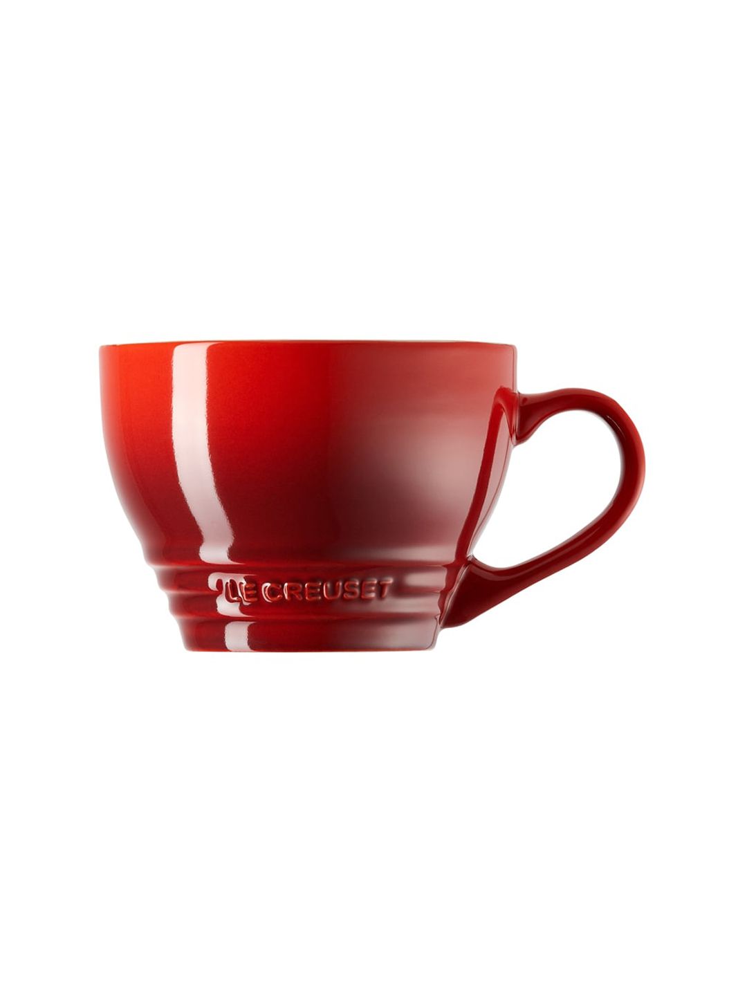 LE CREUSET Adults Red Solid Stoneware Glossy Mug Price in India