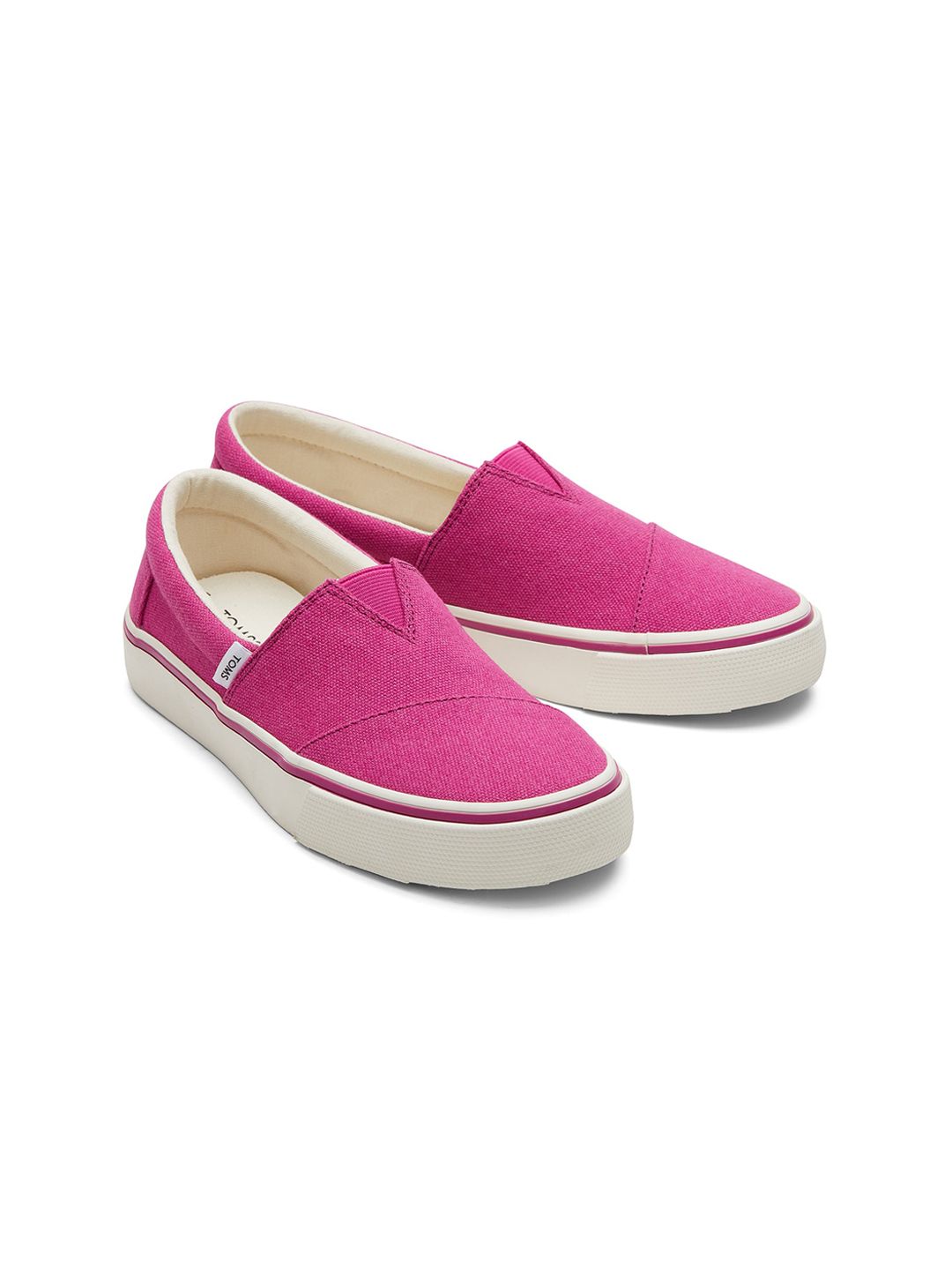 TOMS Women Pink Slip-On Sneakers Price in India