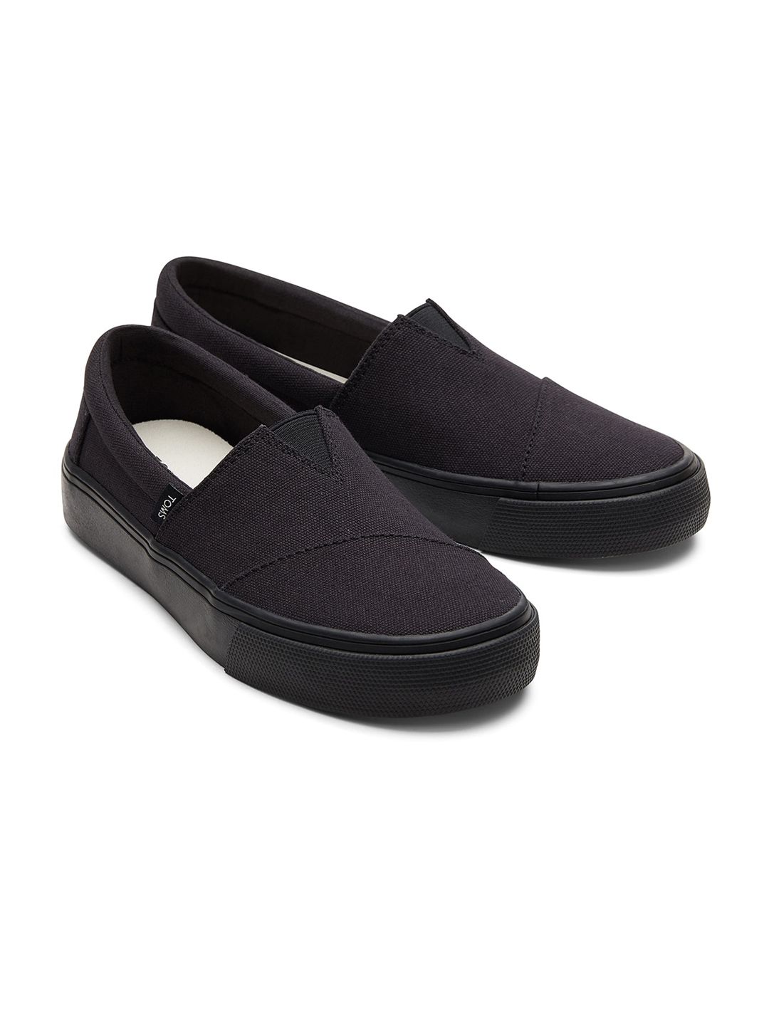 TOMS Women Black Casual  Slip-On Sneakers Price in India