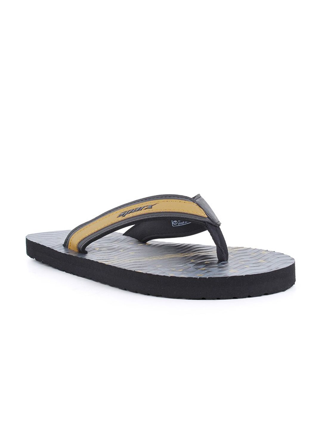 Sparx Men Black & Blue Printed Thong Flip-Flops