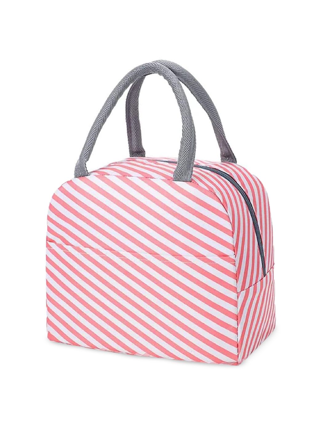 HOUSE OF QUIRK Unisex Pink & White Printed Lunch Bag Price in India