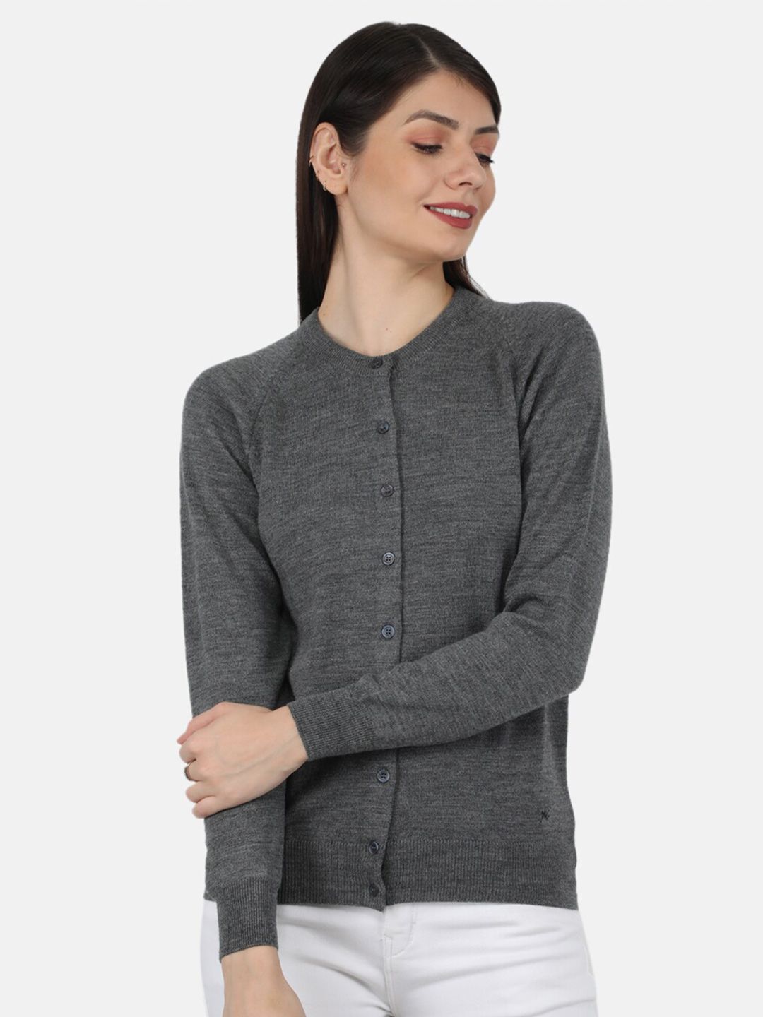 Monte Carlo Women Charcoal Cardigan Price in India