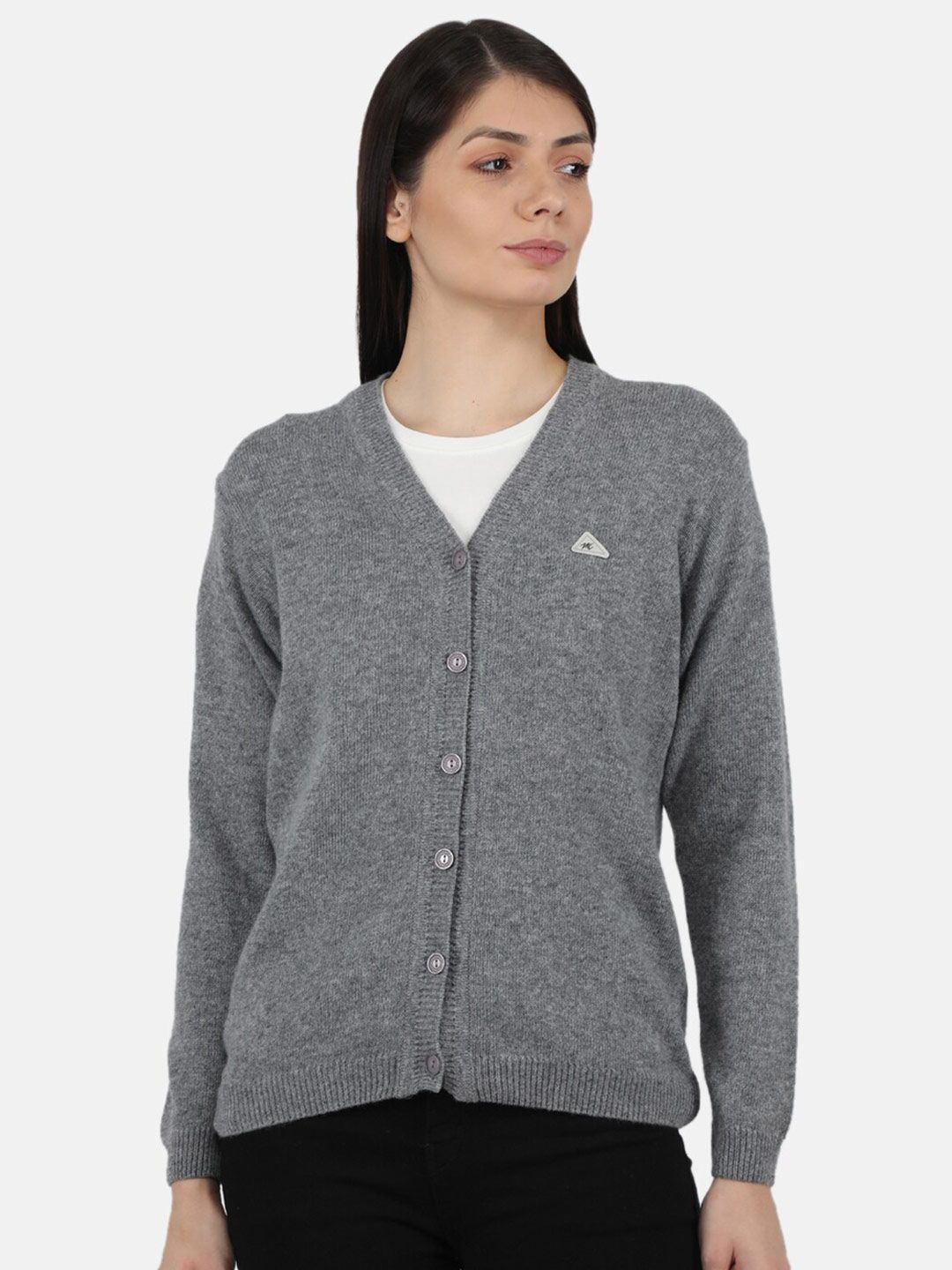 Monte Carlo Women Charcoal Cardigan Price in India