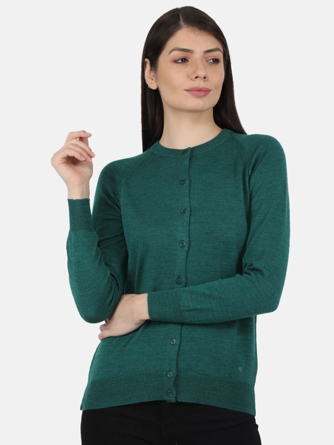 Monte Carlo Women Green Cardigan sweater Price in India