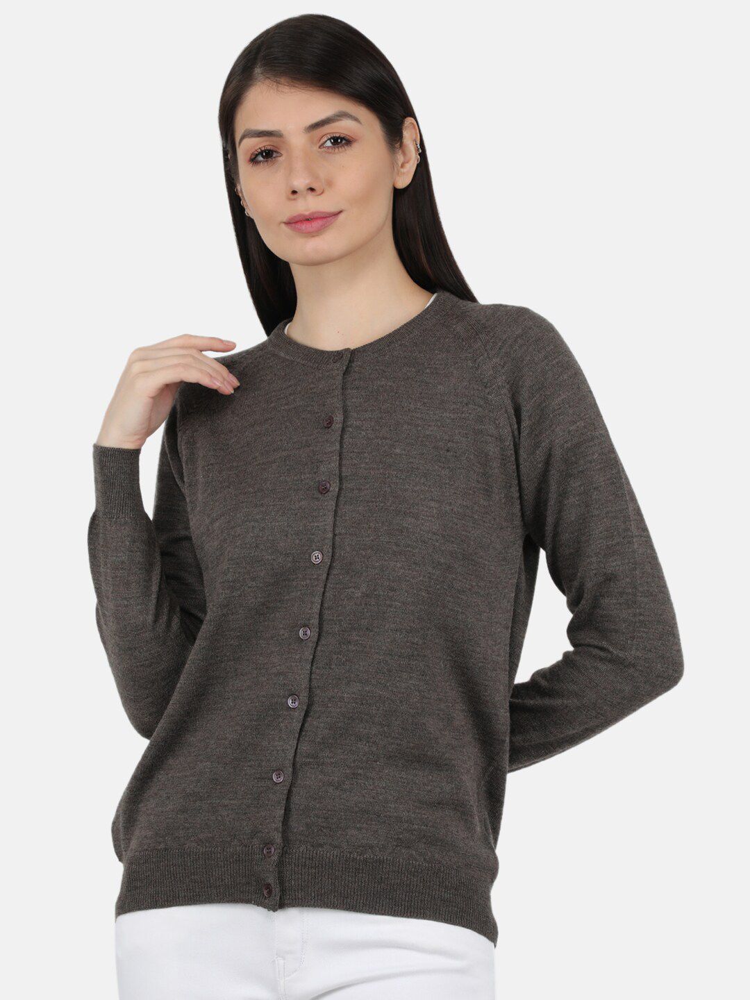 Monte Carlo Women Charcoal Cardigan Price in India