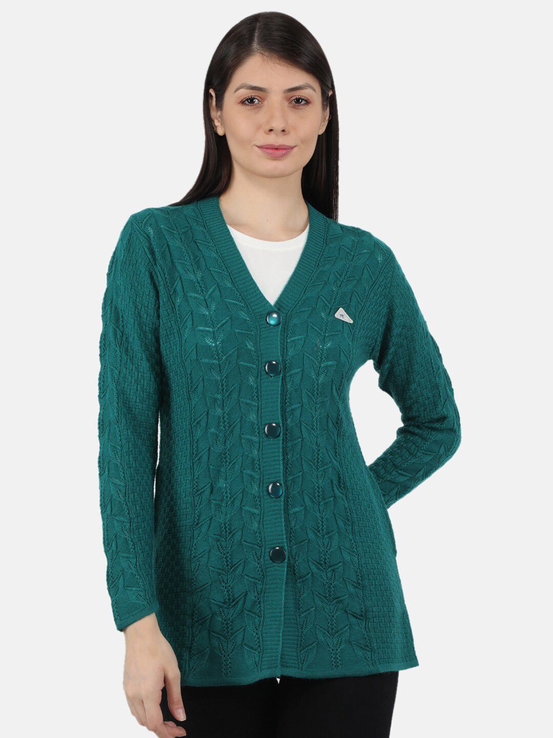 Monte Carlo Women Green Cardigan Price in India