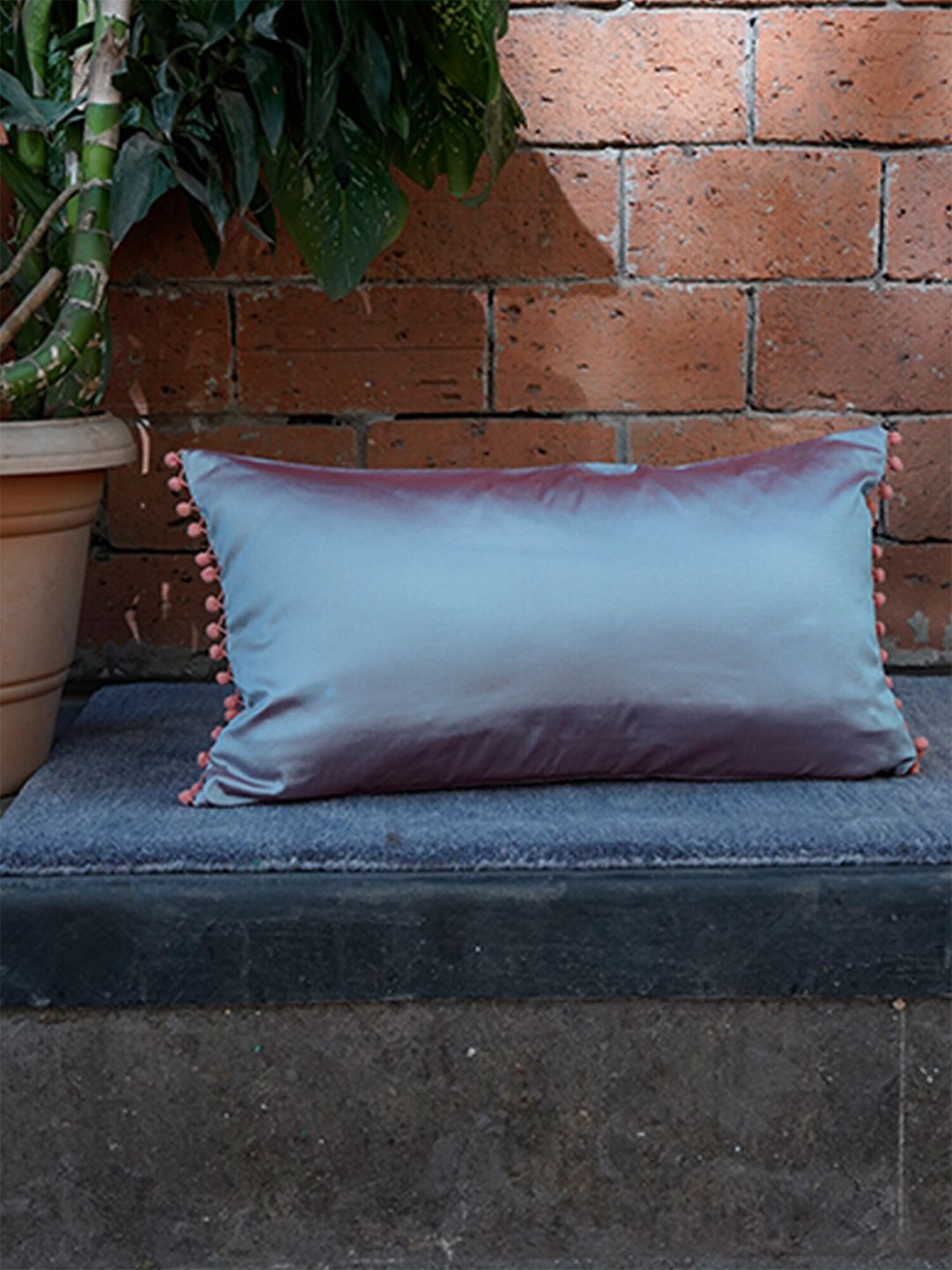 ZEBA Teal & Orange Rectangle Cushion Covers Price in India