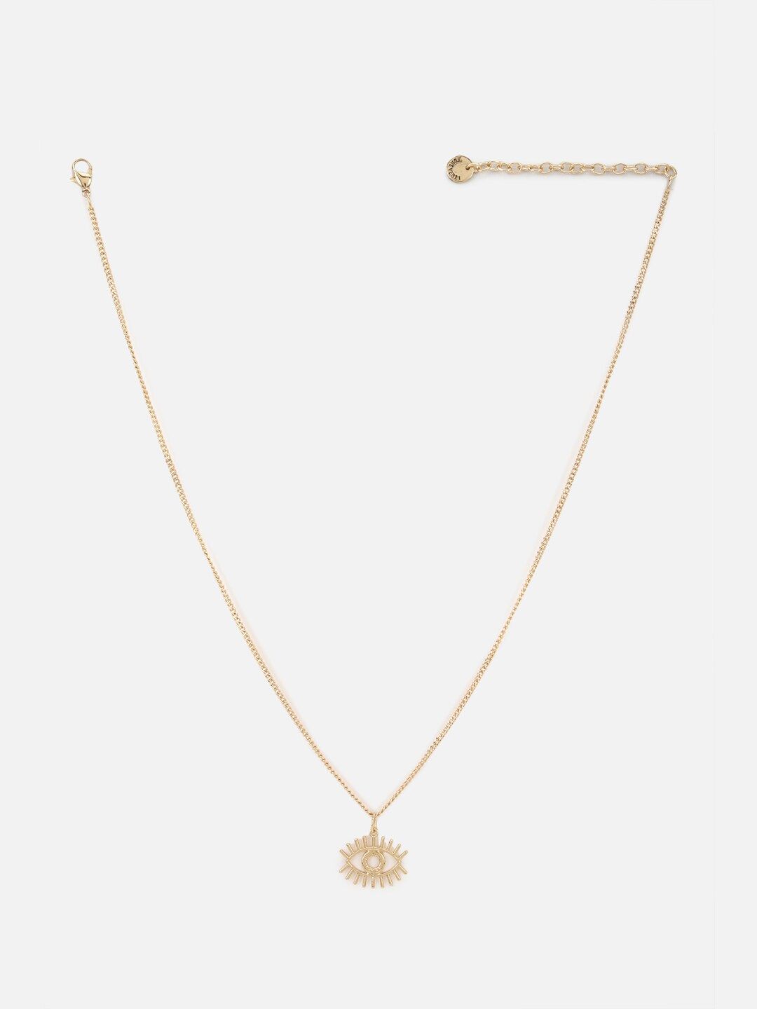 FOREVER 21 Gold-Toned Solid Minimal Necklace Price in India