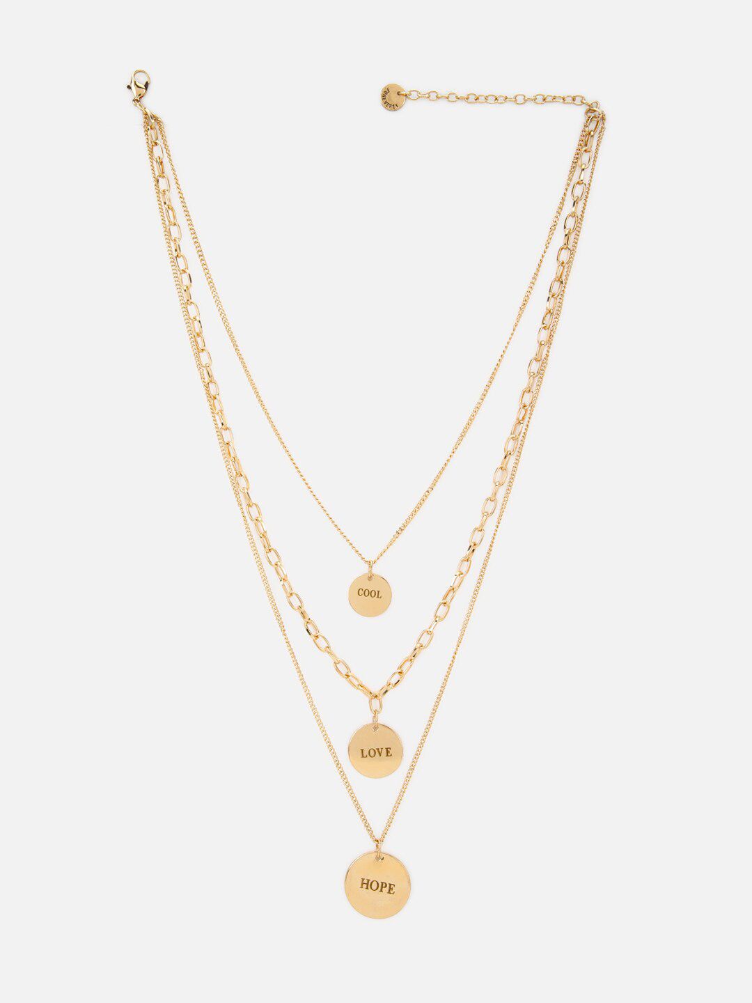 FOREVER 21 Gold-Toned Layered Necklace Price in India