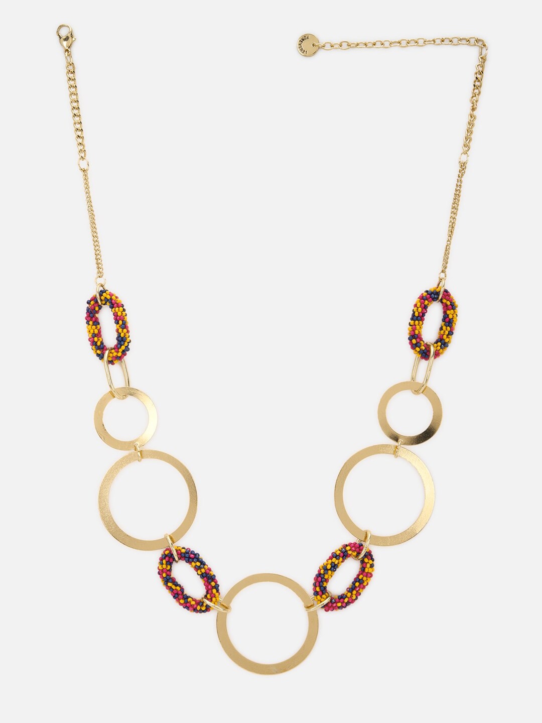 FOREVER 21 Gold-Toned & Red Necklace Price in India