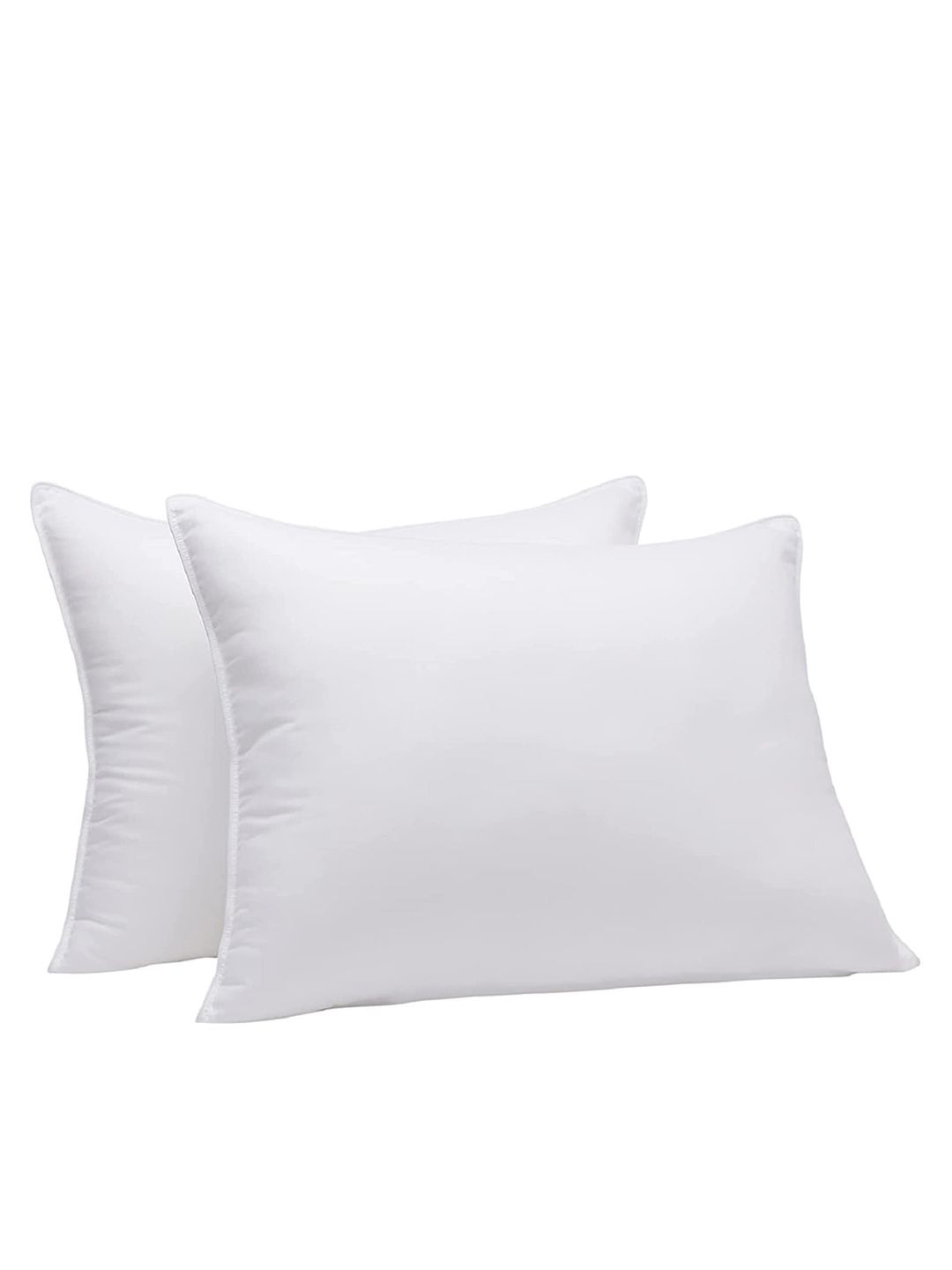 Pum Pum Set Of 2 White Solid Sleep Pillows Price in India