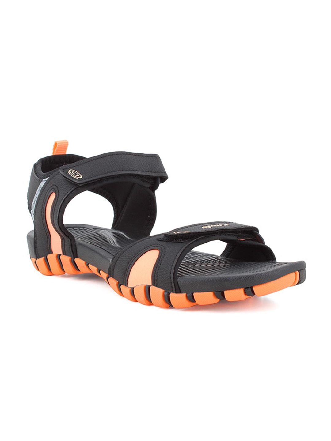 Sparx Women Black & Peach Coloured Solid Sports Sandals Price in India