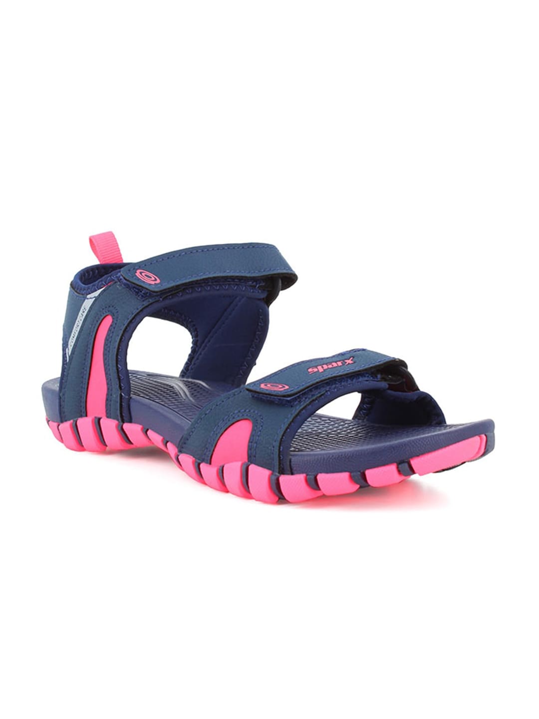 Sparx Women Navy Blue & Pink Solid Sports Sandals Price in India
