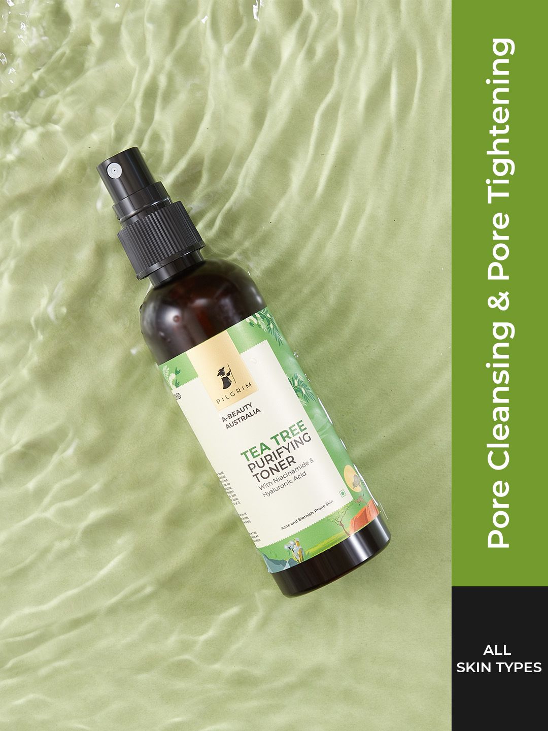 Pilgrim Tea Tree Purifying Alcohol-Free Toner To Cleanse, Refine & Tighten Pores 100 ml