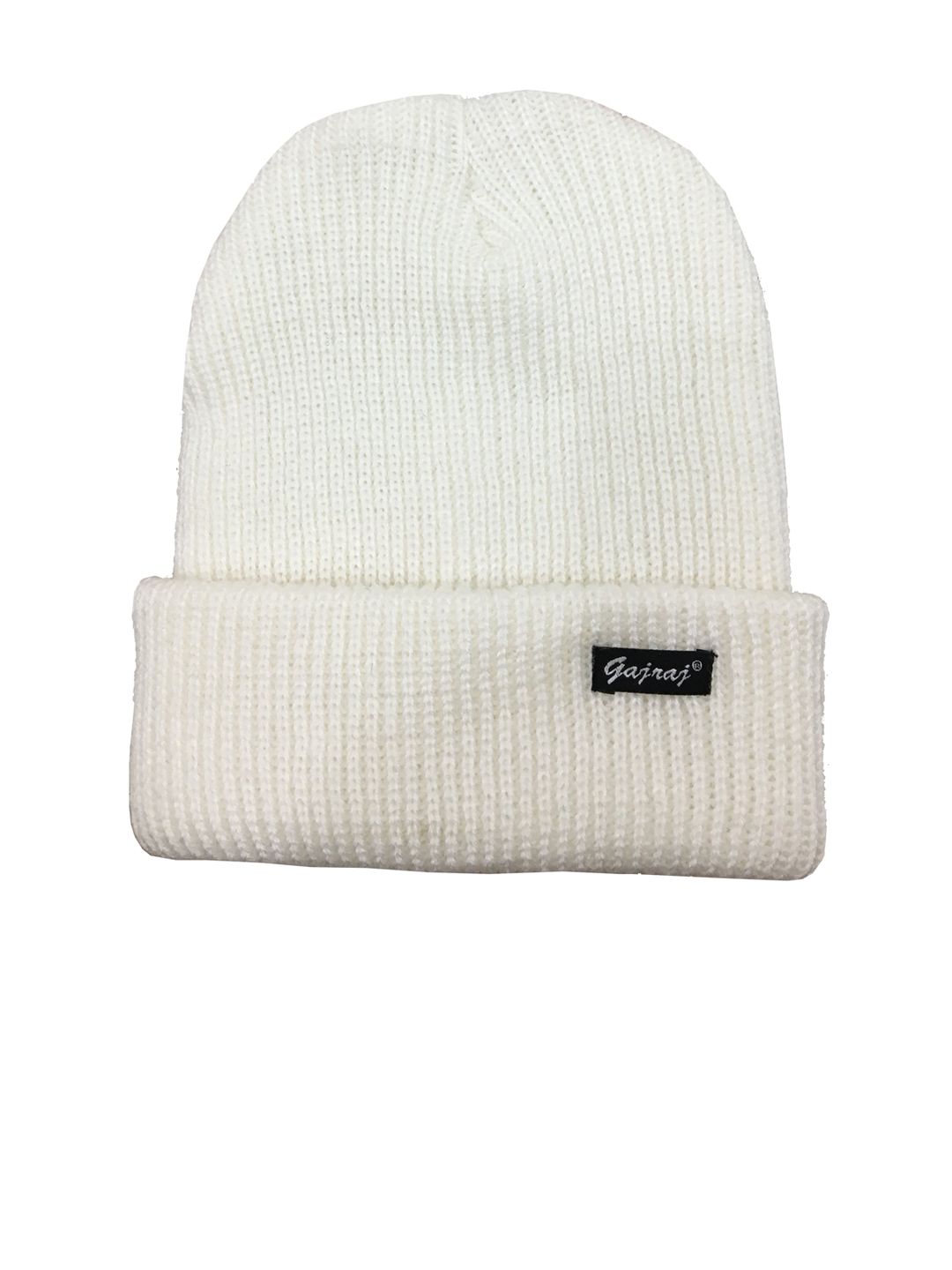 Gajraj Unisex Off White Beanie Price in India