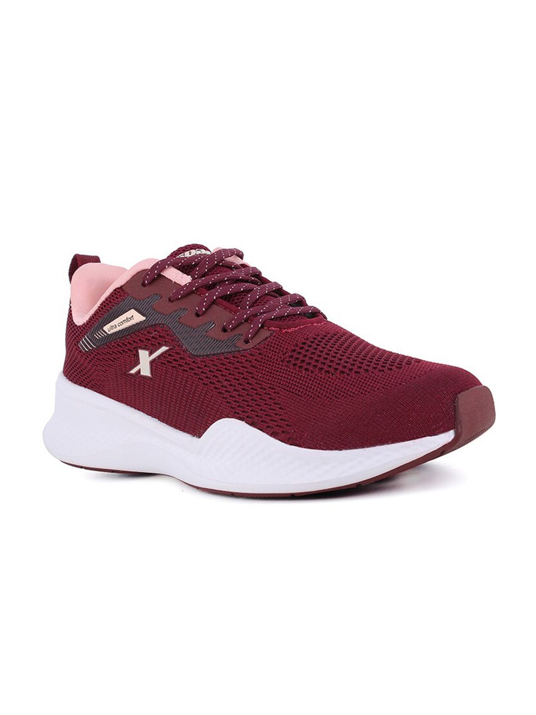 Sparx Women Maroon Textile Running Non-Marking Shoes