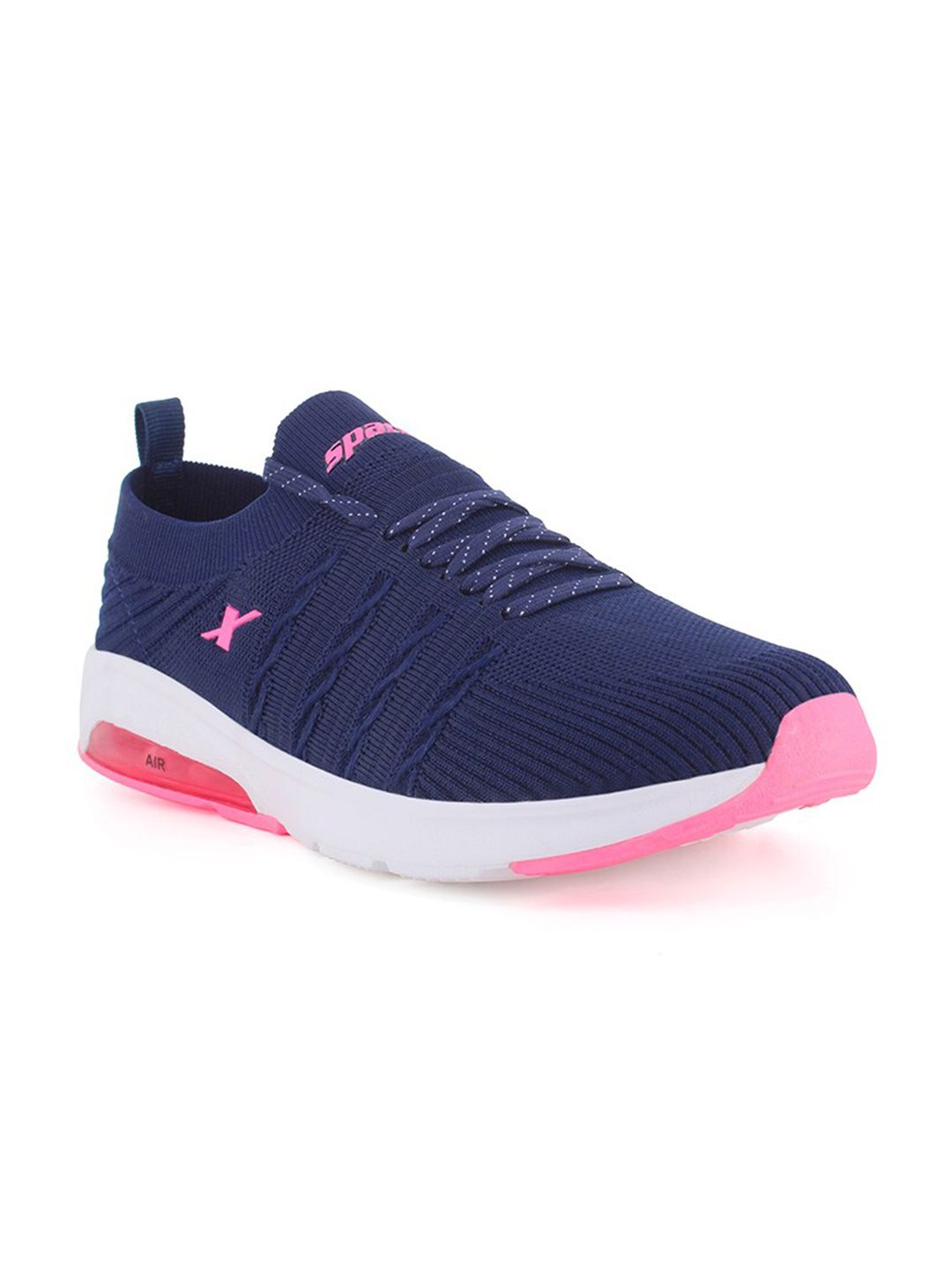 Sparx Women Navy Blue Textile Running Non-Marking Shoes Price in India