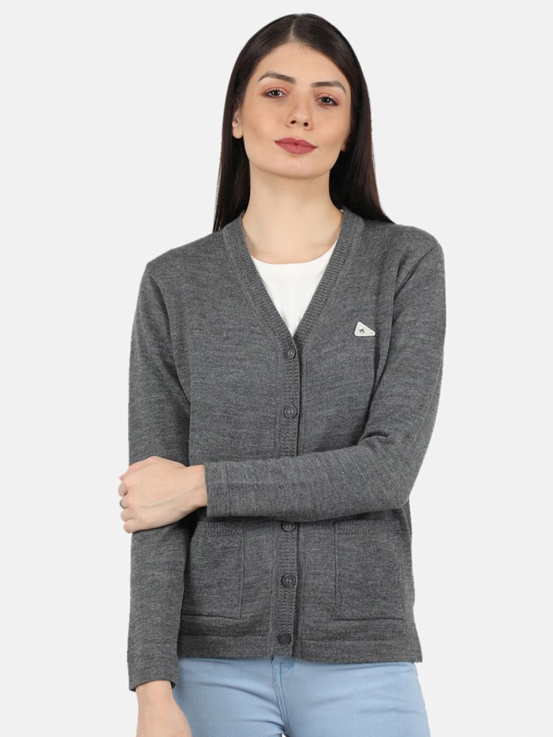 Monte Carlo Women Charcoal Cardigan Price in India