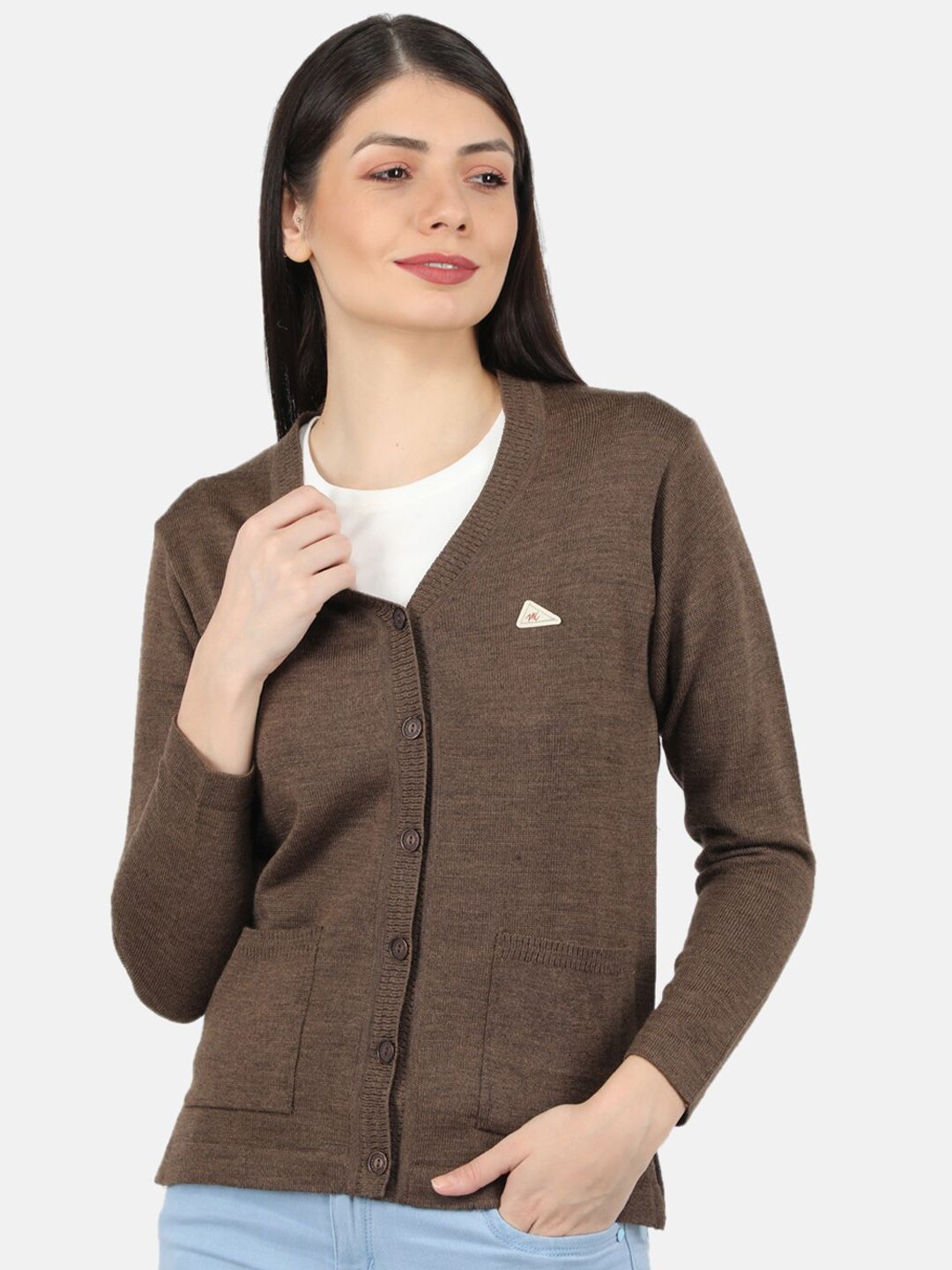 Monte Carlo Women Brown Cardigan Price in India