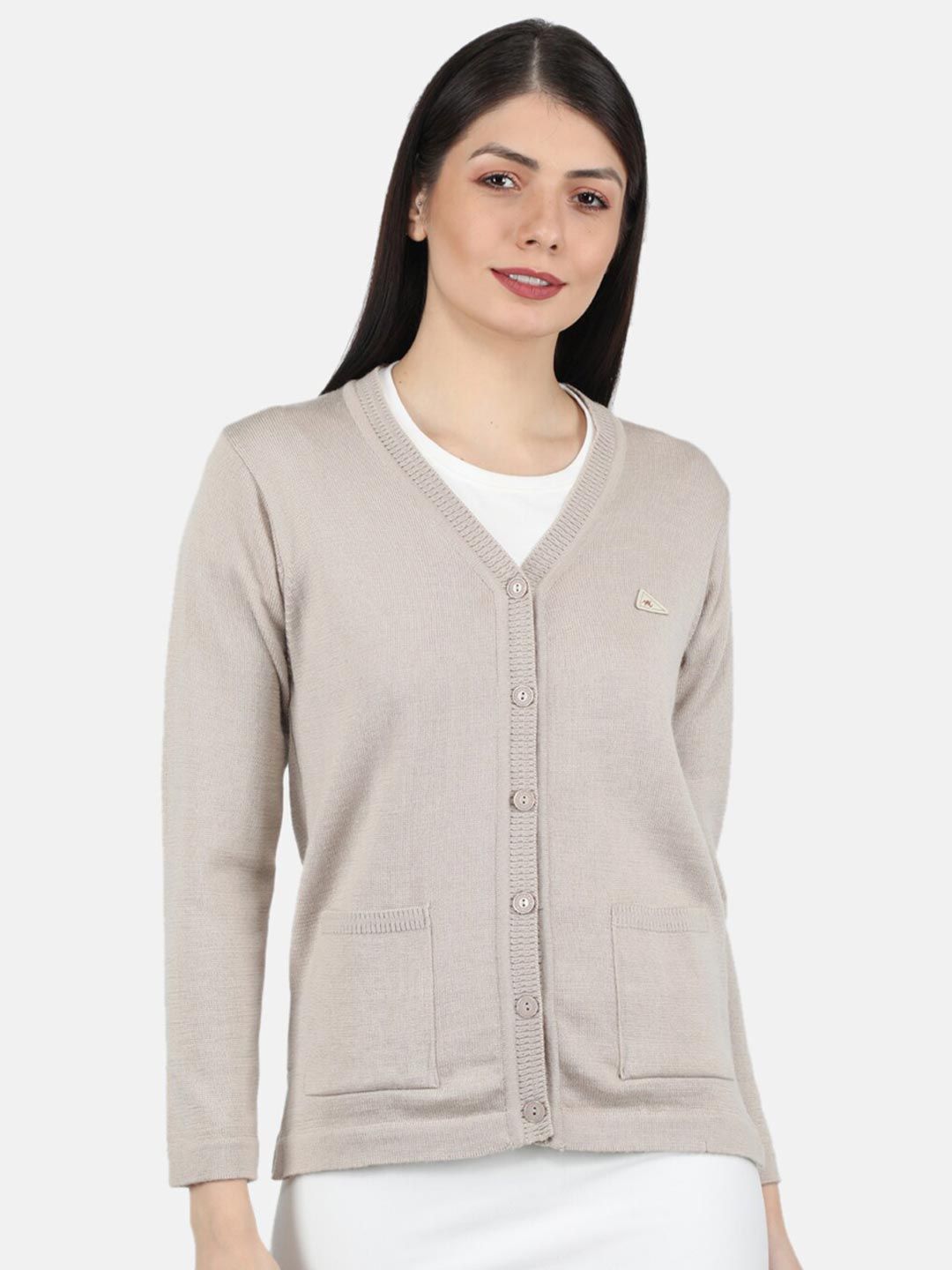 Monte Carlo Women Beige Cardigan Price in India