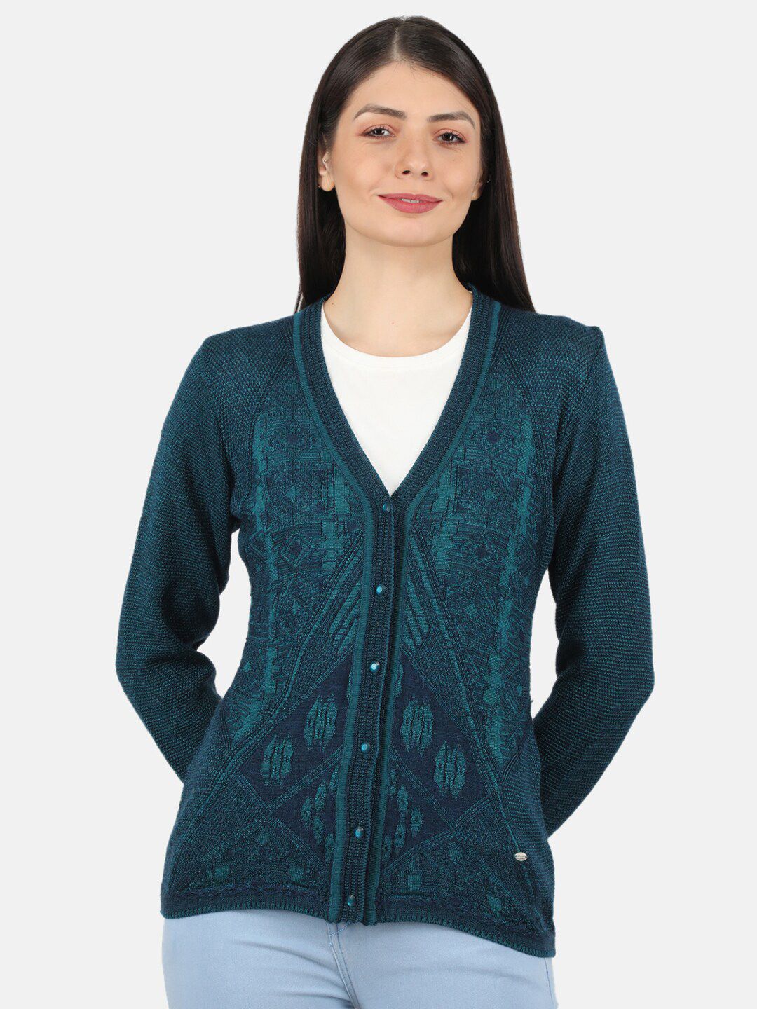 Monte Carlo Women Green Cardigan Price in India