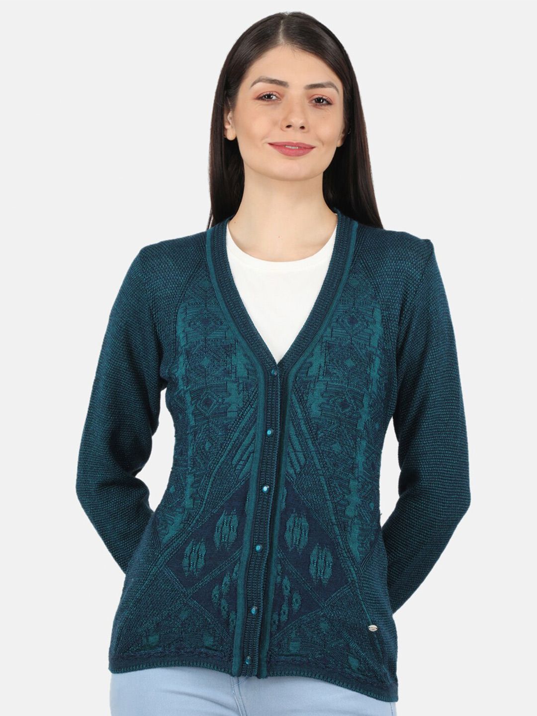 Monte Carlo Women Green Cardigan Price in India