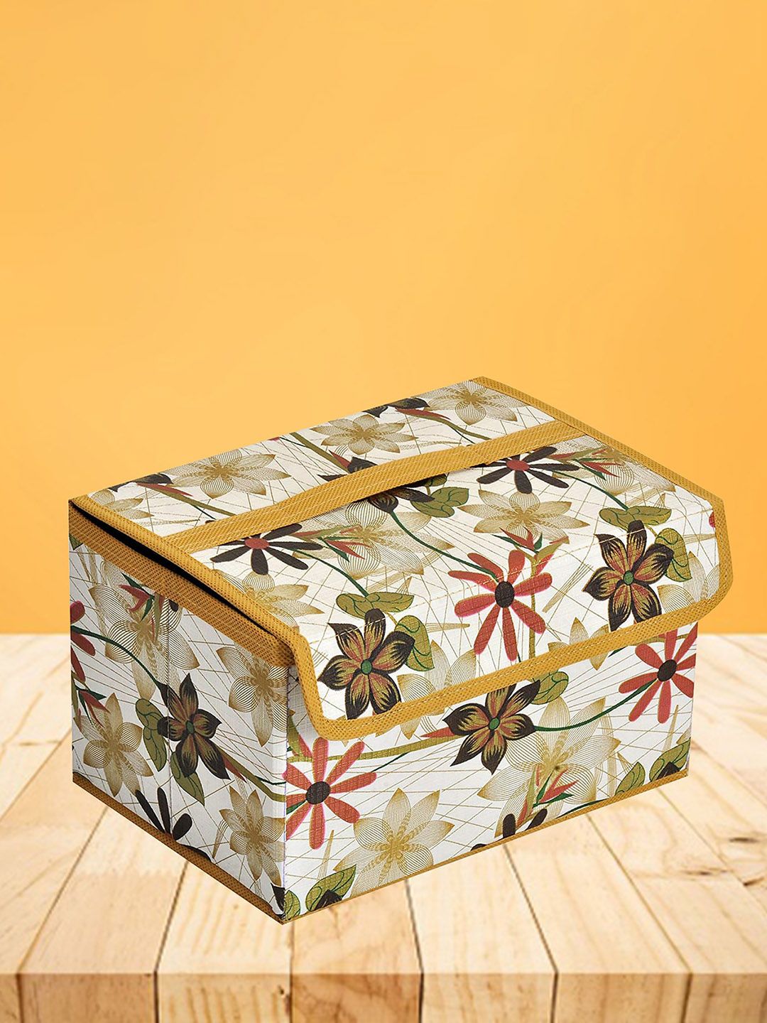 atorakushon Set Of 2 Gold-Toned Printed  Organisers Price in India