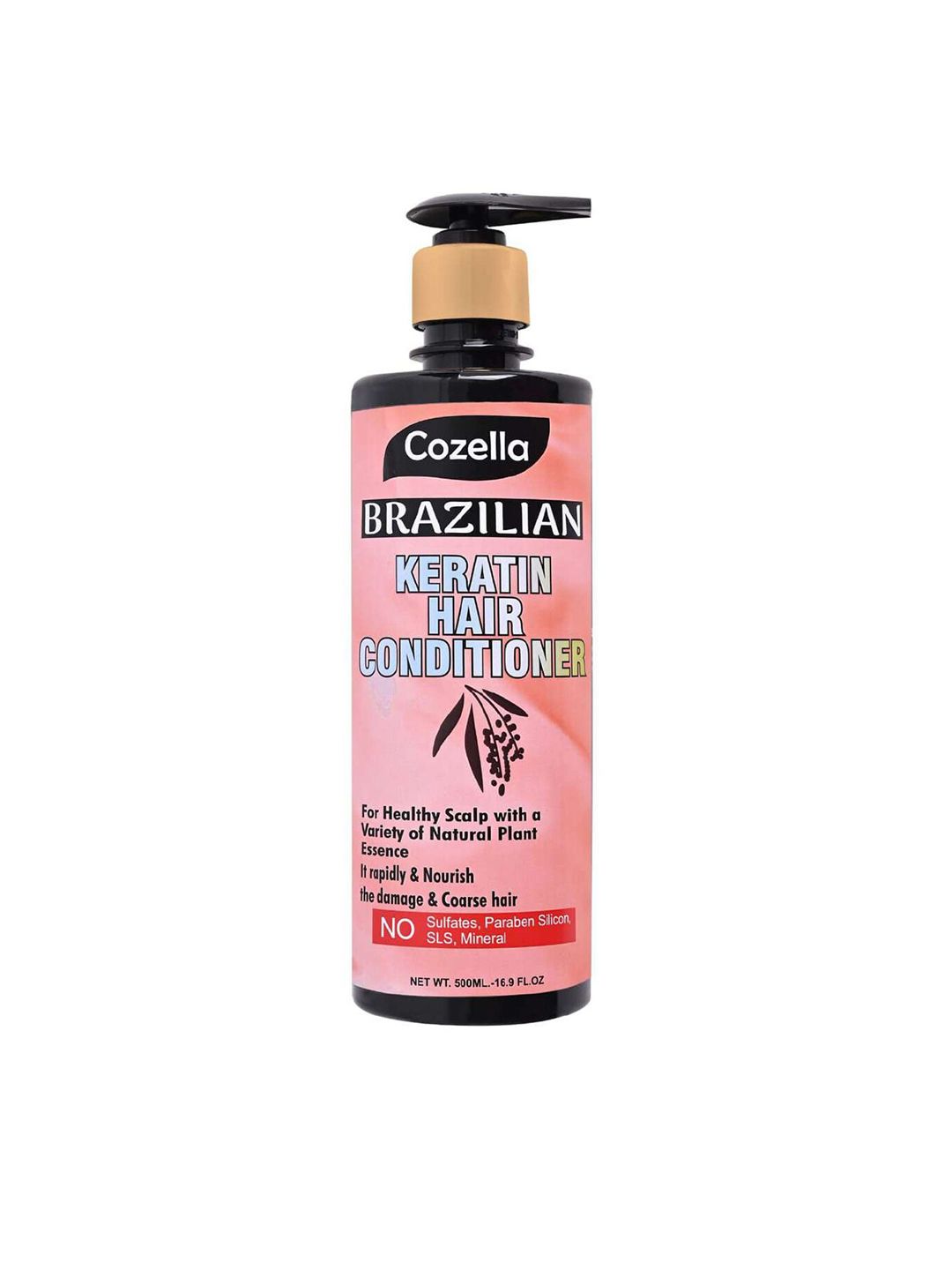 COZELLA Paraben Free Brazilian Keratin Hair Conditioner To Nourish Coarse Hair - 500 ml