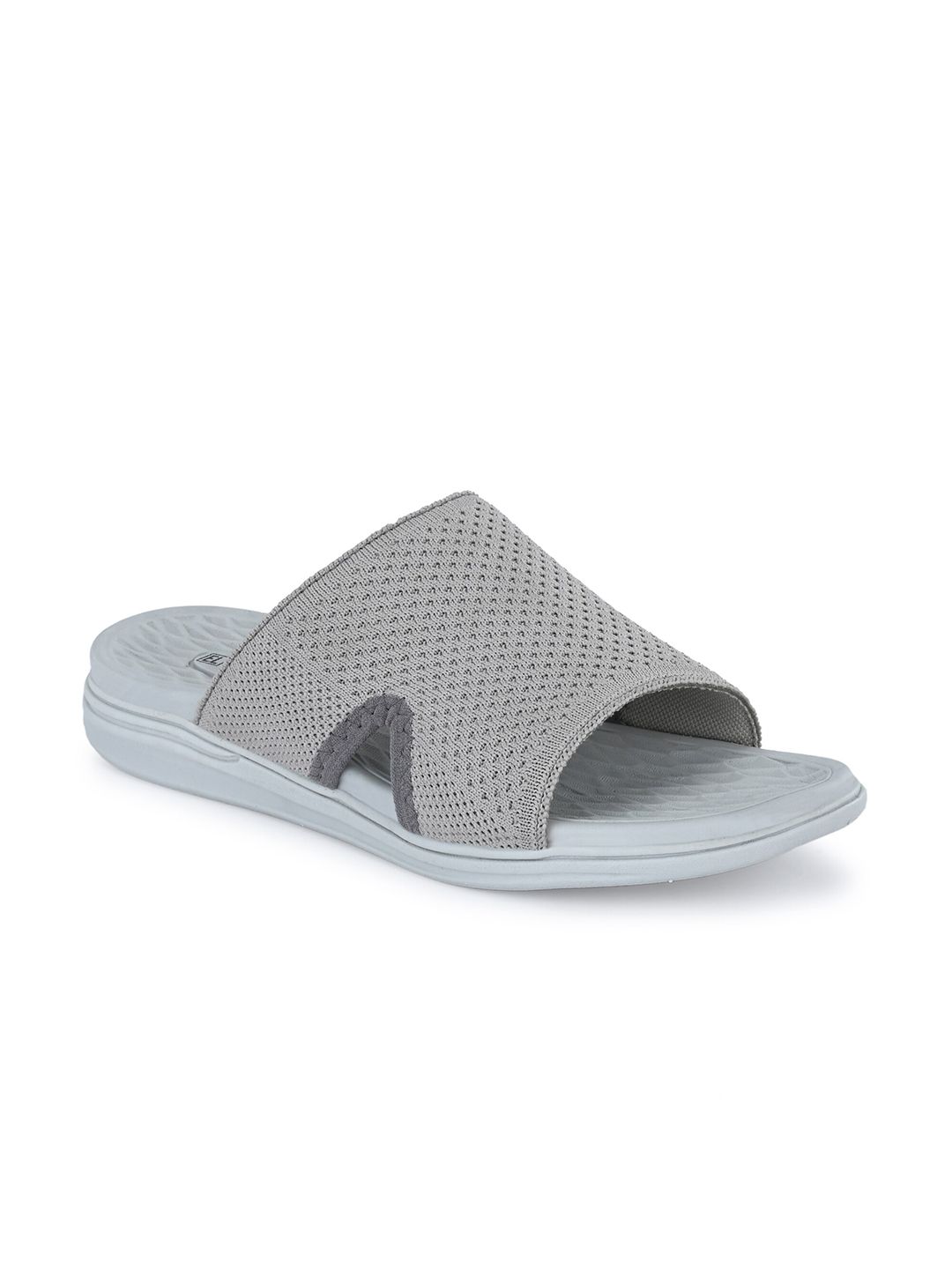 El Paso Women Grey & Blue Sliders Price in India