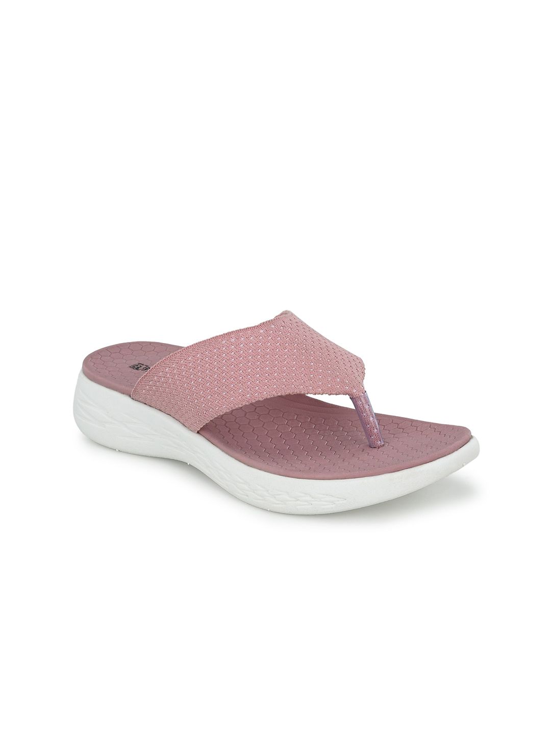 El Paso Women Pink & White Slip-On Price in India