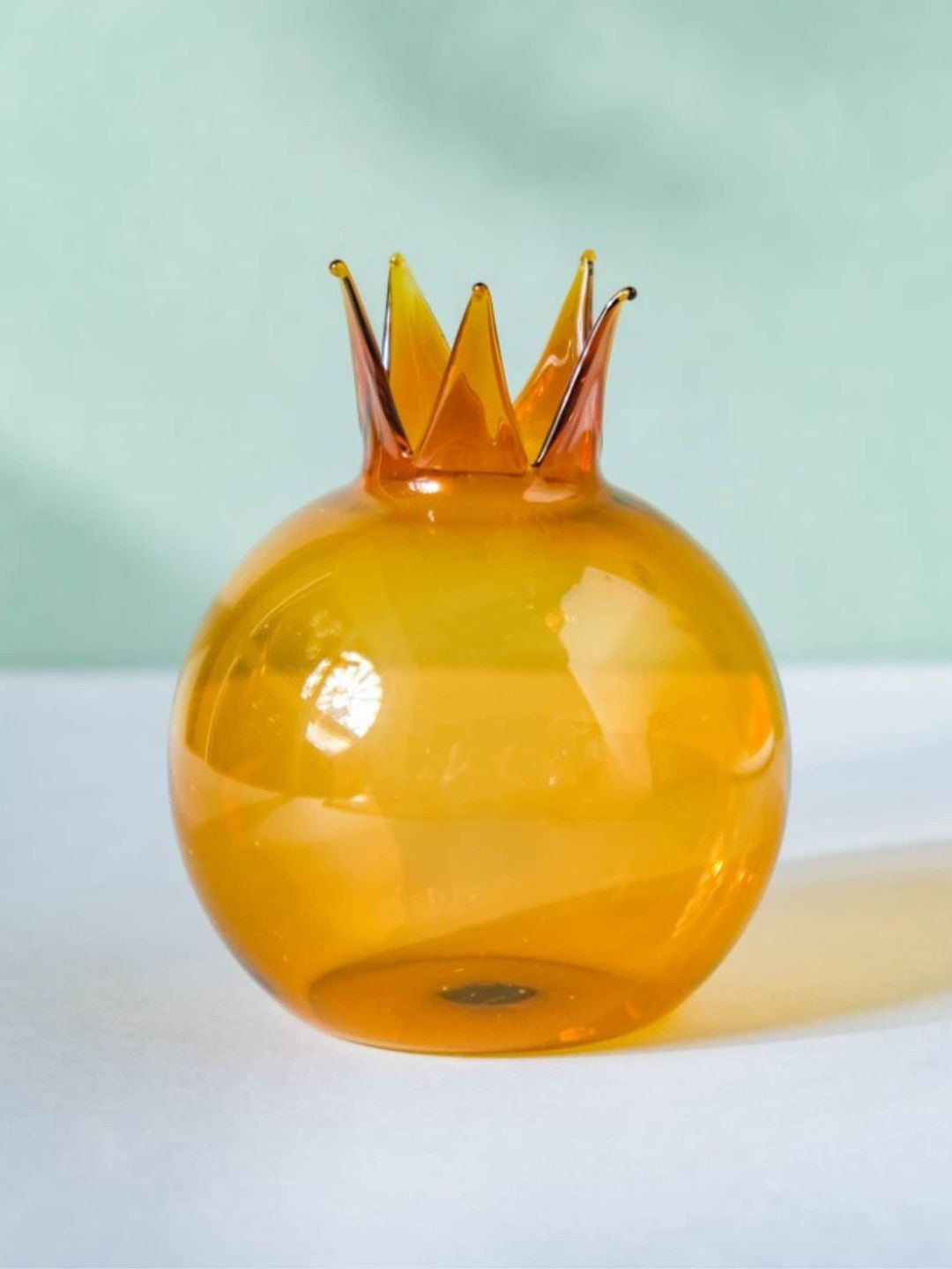 Nestasia Orange-Colored Solid Pomegranate Cocktail Glass Bowl Price in India