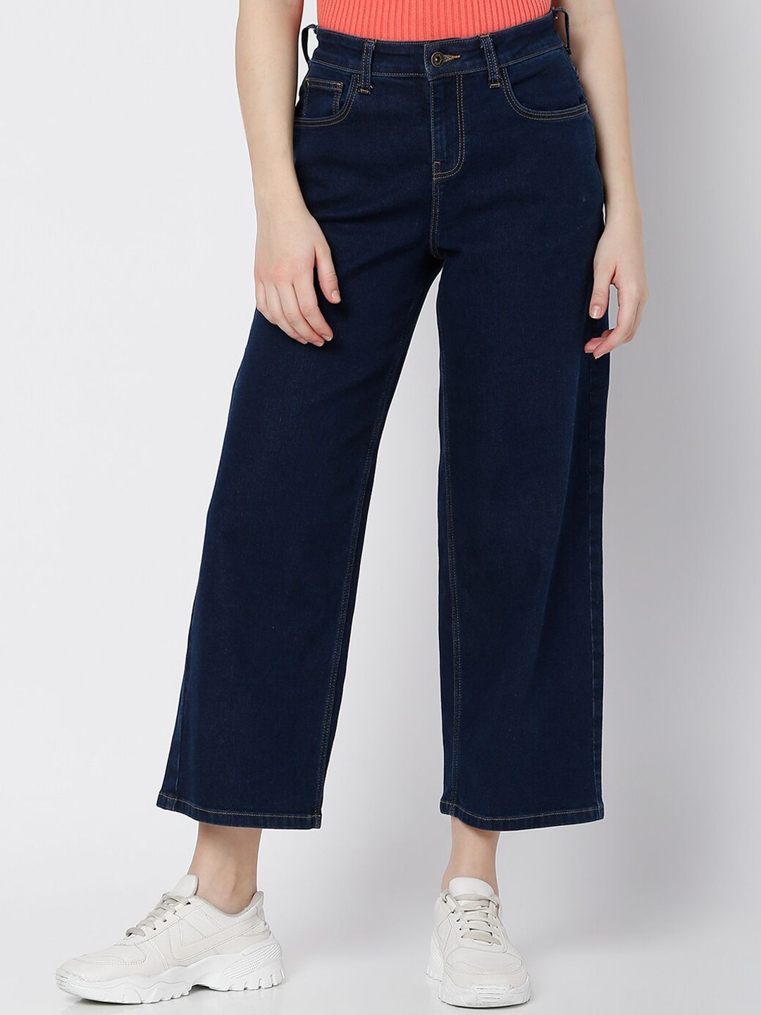 Vero Moda Women Blue High-Rise Stretchable Jeans Price in India