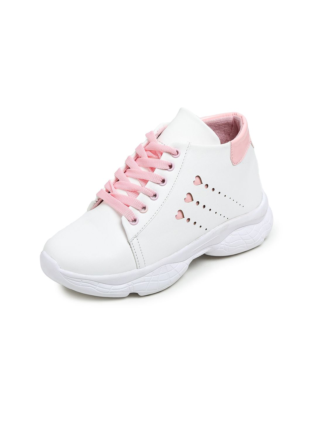 BOOTCO Women Pink Printed Sneakers Price in India