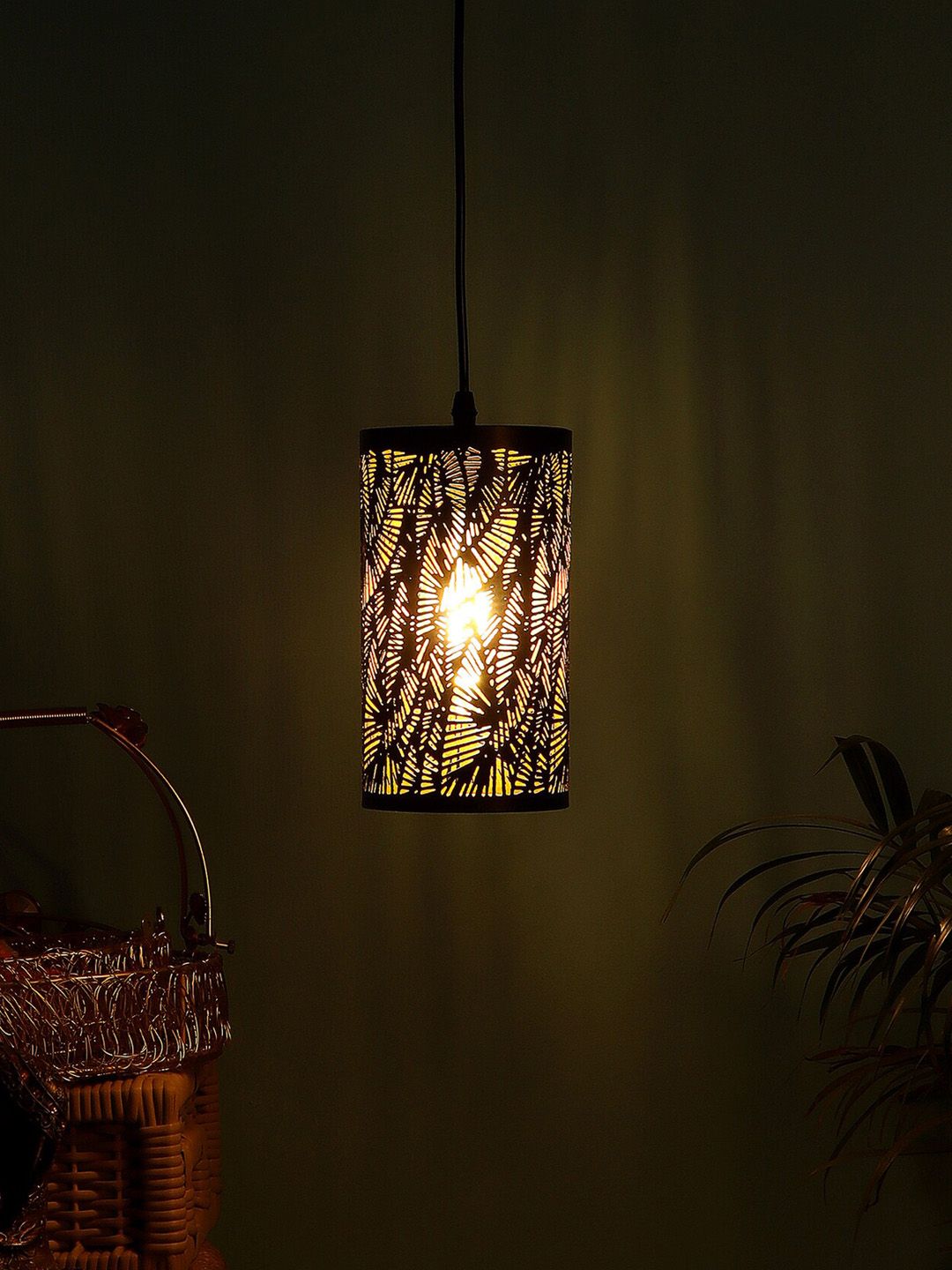 MFD HOME FURNISHING Black Ceiling Lamp Price in India