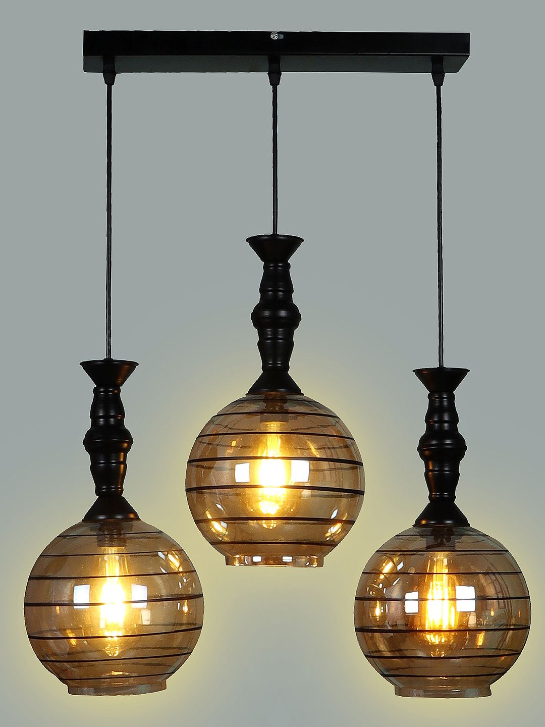 MFD HOME FURNISHING Unisex Black Ceiling Lamps Price in India