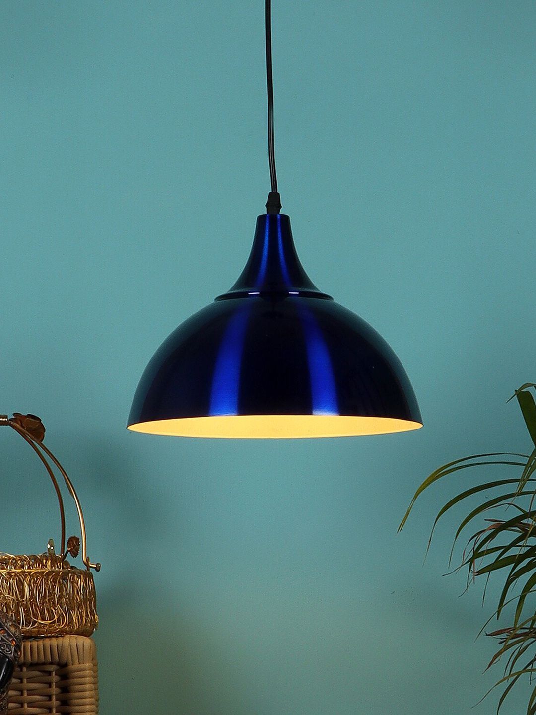 MFD HOME FURNISHING Unisex Blue Ceiling Lamps Price in India