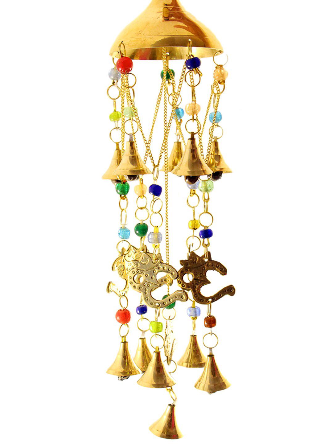 WENS Gold Plated Musical Om Wind Chime Price in India