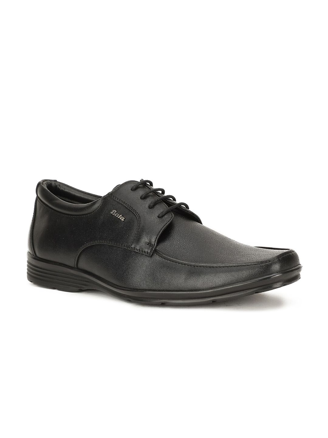 Bata Men Black Solid Formal Derby