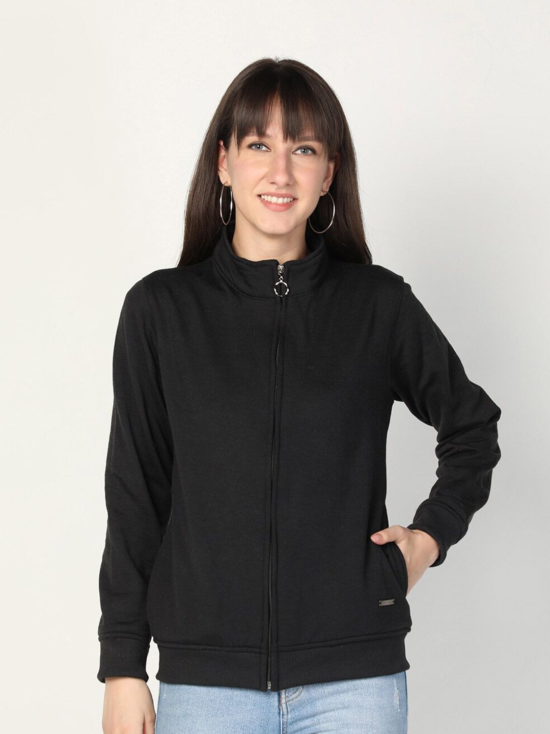 PROTEX Women Black Sweatshirt Price in India