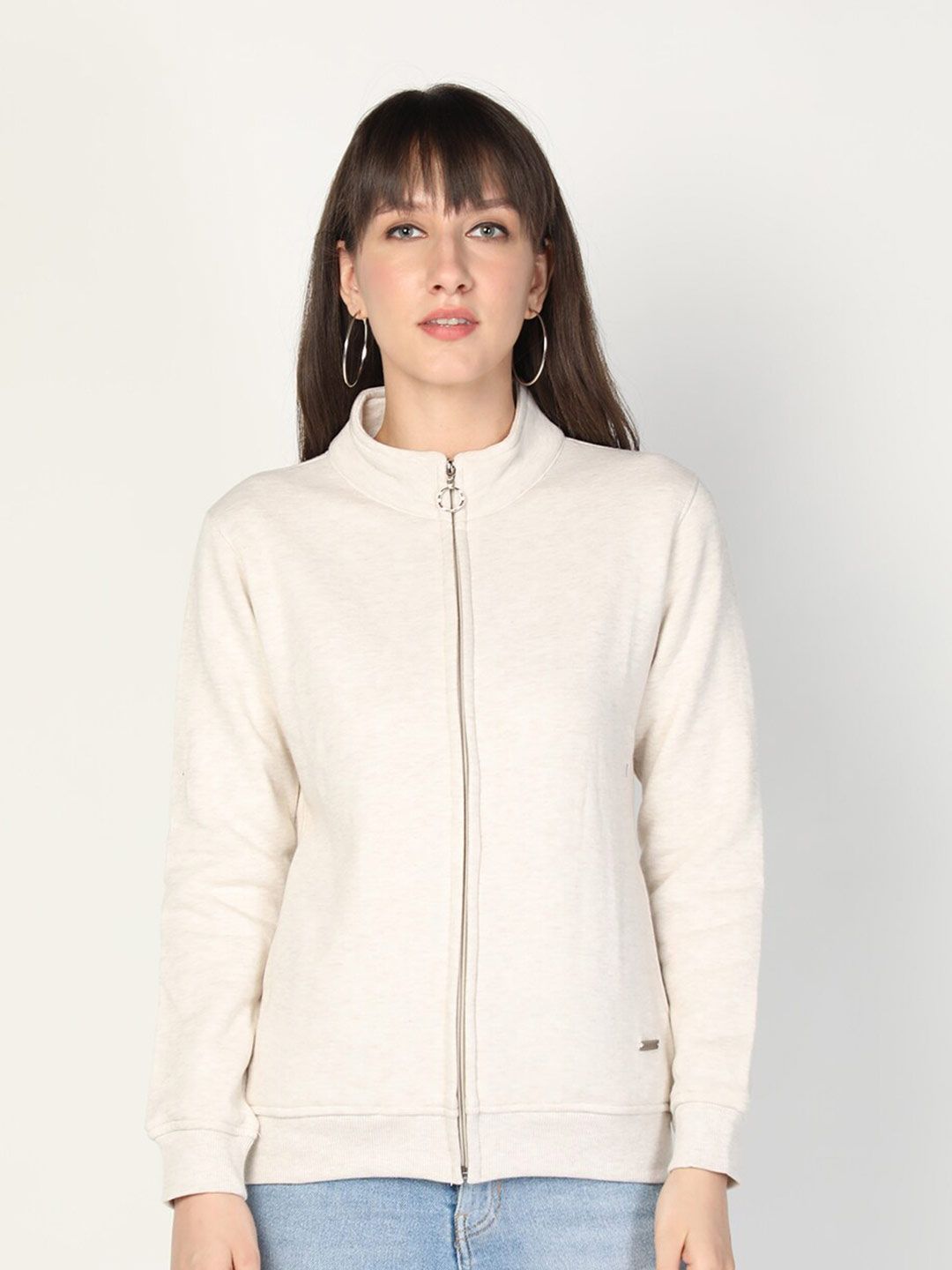 PROTEX Women Cream-Coloured Sweatshirt Price in India