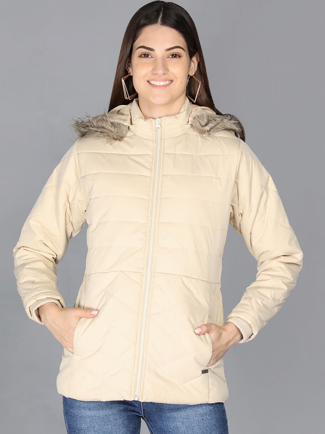 PROTEX Women Camel Brown Parka Jacket Price in India