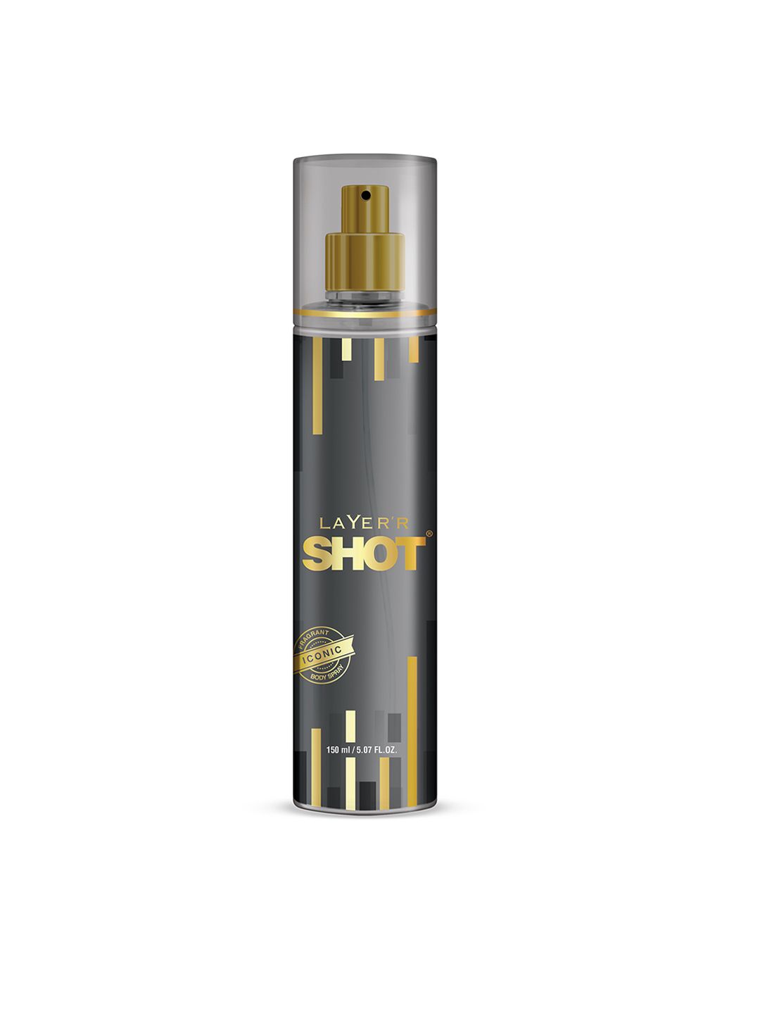 Layerr Shot Men Gold Iconic Long Lasting Fragrant Body Spray - 150 ml