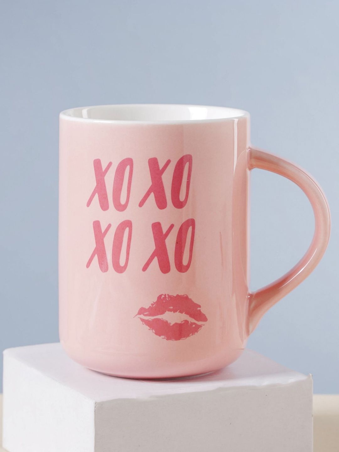 Nestasia Pink Ceramic XOXO Printed Cup Price in India