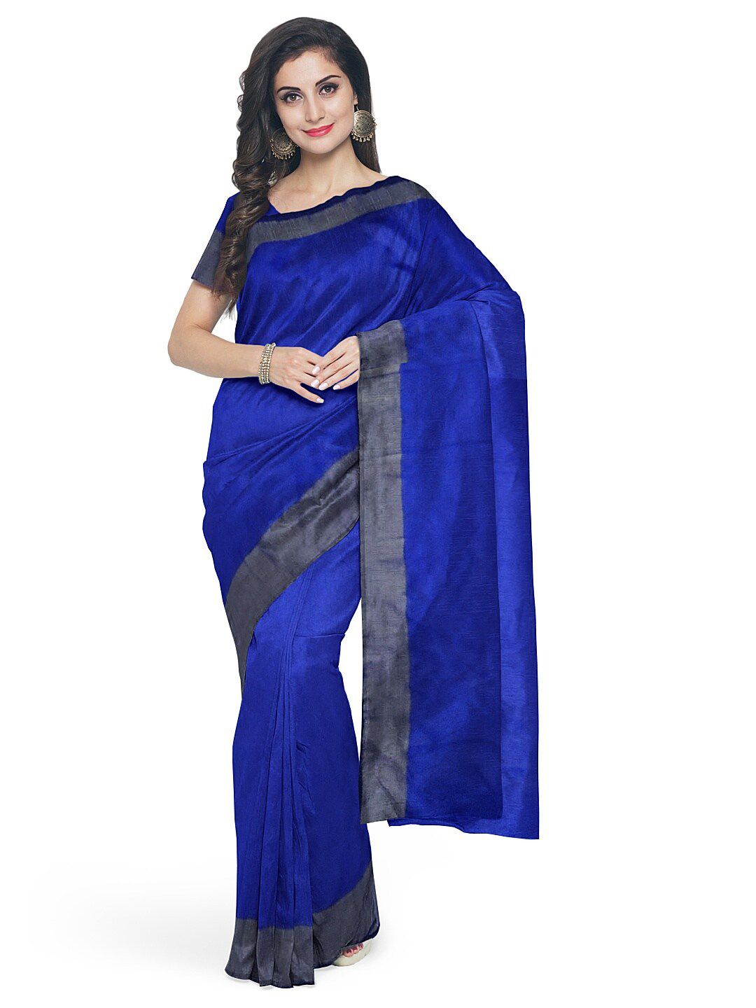 KALINI Blue Silk Cotton Ready to Wear Sungudi Saree Price in India