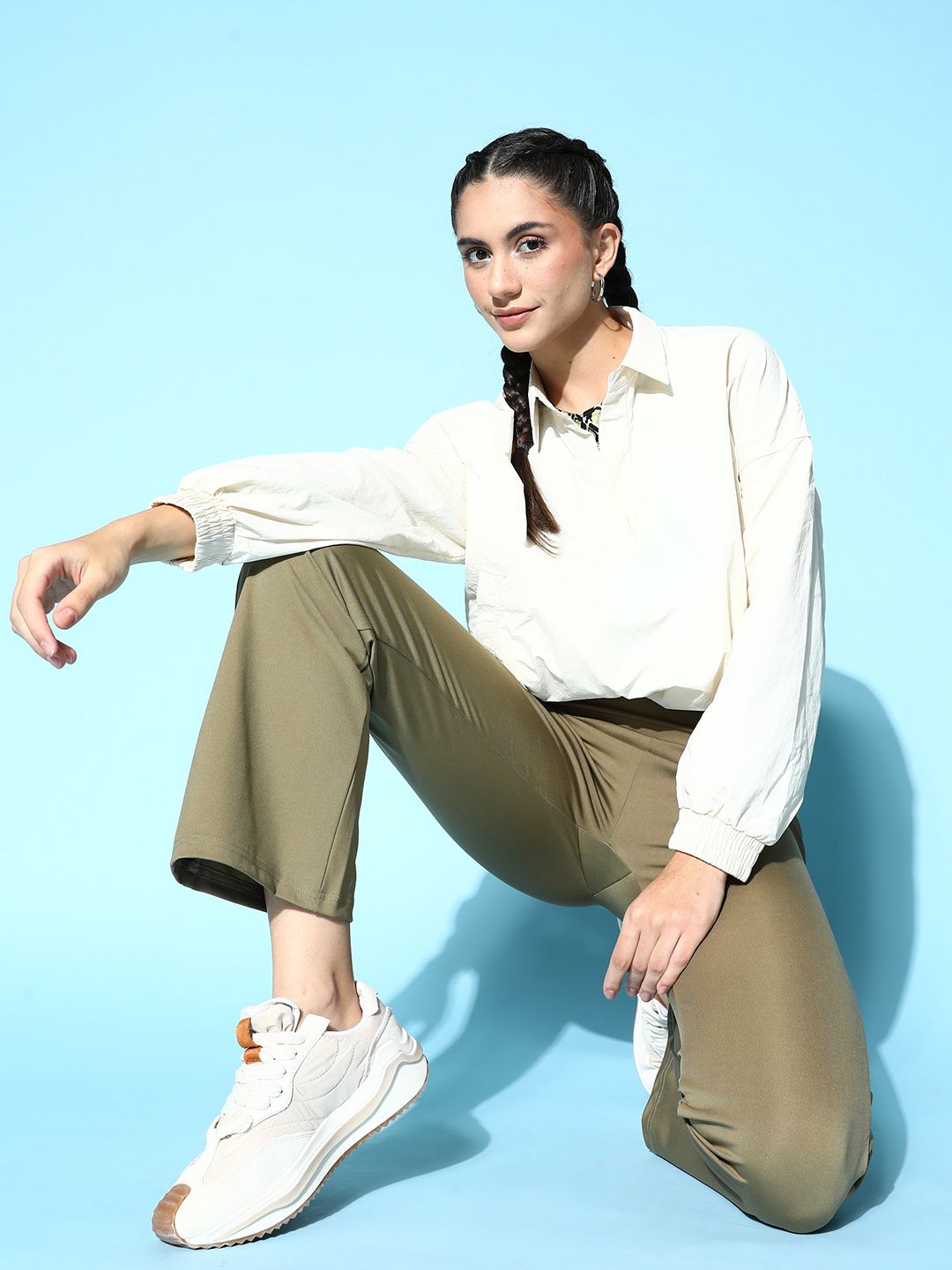 Sweet Dreams Women Olive Green Solid Training Track Pants Price in India