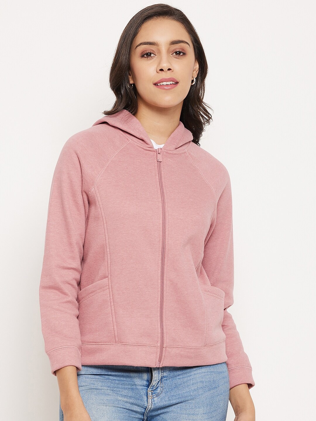 Madame Women Pink Sweatshirt Price in India